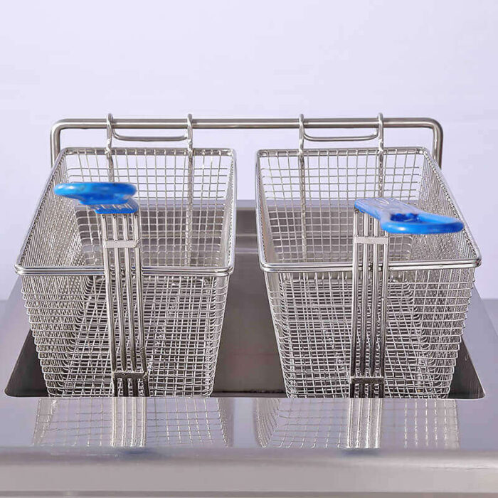 Commercial Double Stainless Steel Deep Fryer Basket