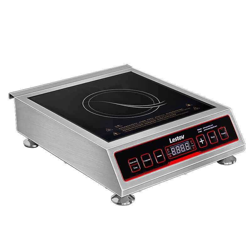 MDC 3500W Induction Cooktop Commercial Induction Cookware Stove Stainless Steel Electric Countertop Burner Hot Plate with Digital Display Panel Touch Button 