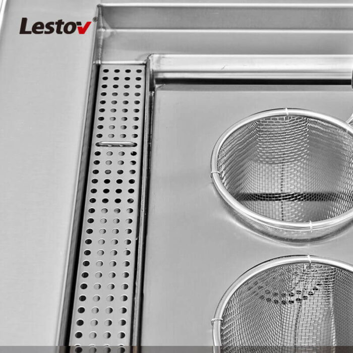 Strainer for commercial induction pasta cookers.
