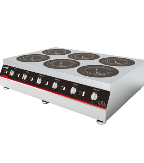 Tabletop Commercial Induction Cooktops 6 Burner LT-TB300VI-B135