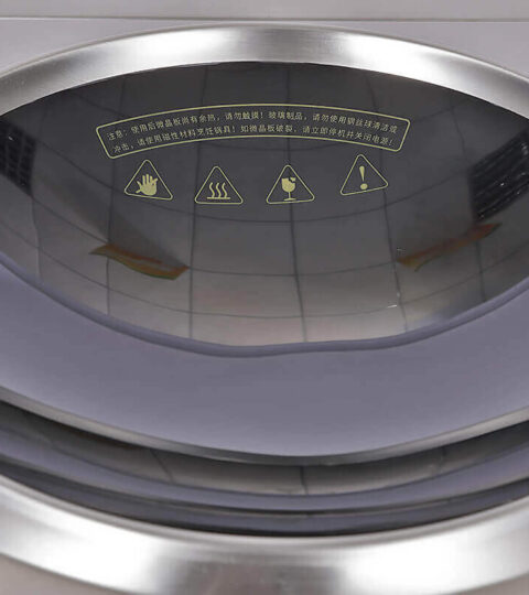 The Glass Wok For Commercial Countertop Induction Cooker