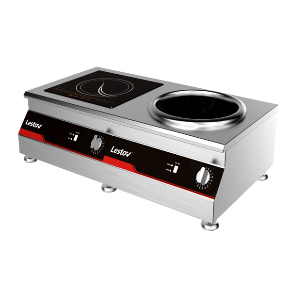 Countertop Double Burners Commercial Induction Wok Cooker