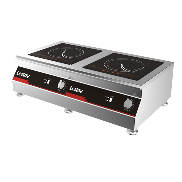 Benchtop Commercial Flat Double Burners Induction Cooktop