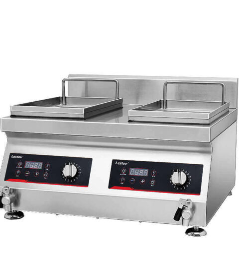 Double-cylinder Commercial Induction Deep Fat Fryer LT-TZL-S135