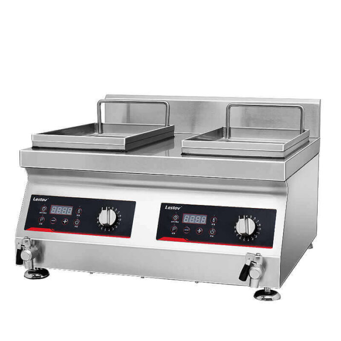 Double-cylinder Commercial Induction Fryer