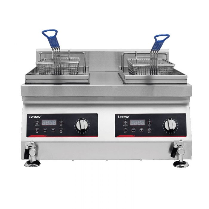 Double-cylinder Commercial Induction Fryer