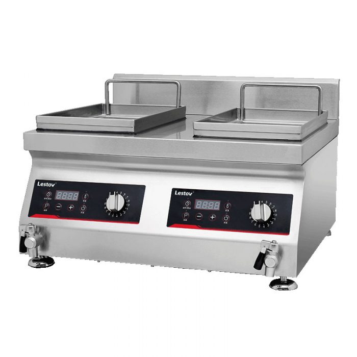 Double-cylinder Commercial Induction Fryer1
