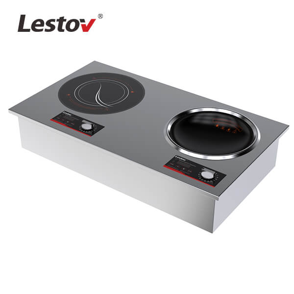 double built-in induction cooktop