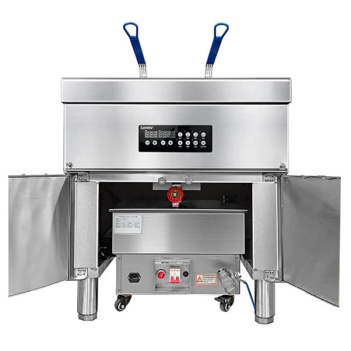 commercial fryer with filtration systems