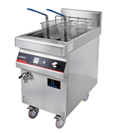 Commercial Induction Deep Chip Fryer With Casters LT-ZLII-S135