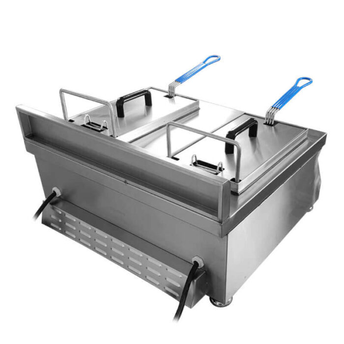 Double Cylinder Industrial Induction Deep Fryer Price