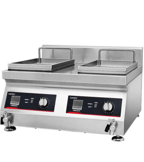 Double-cylinder-Commercial-Induction-Fryer