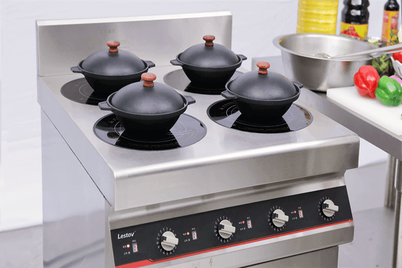 Industrial Commercial Freestanding 4 Burners Induction Hob