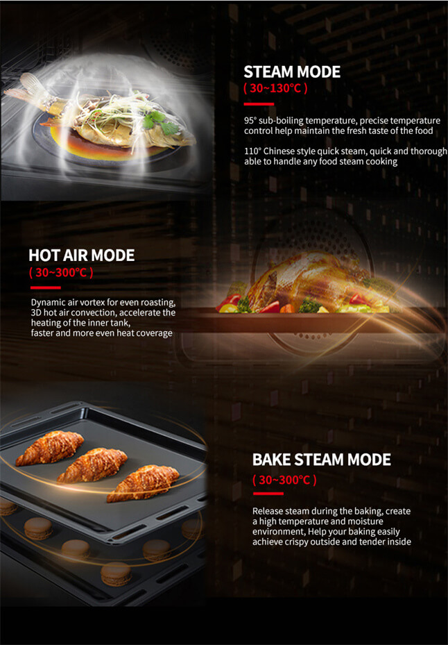 Combi-steam oven cooking tips