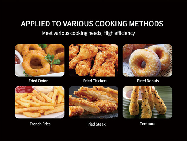 the application of countertop induction chip fryer