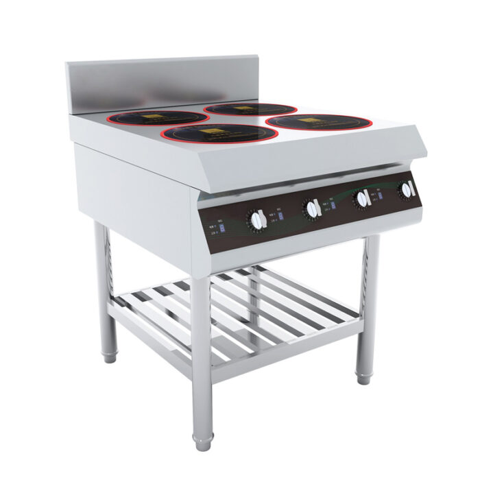4 burner commercial induction cooker with stand
