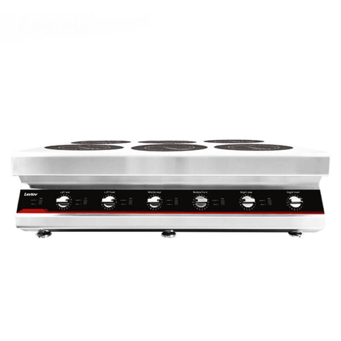 6 Ring Commercial induction hob