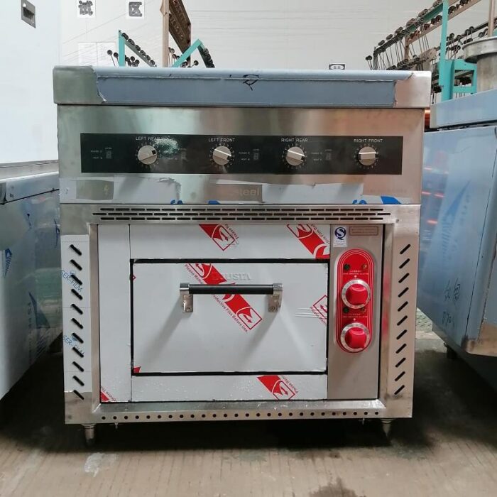 Freestanding 4 Burners Commercial Induction Cooktop with Oven LT-B300IV+JL