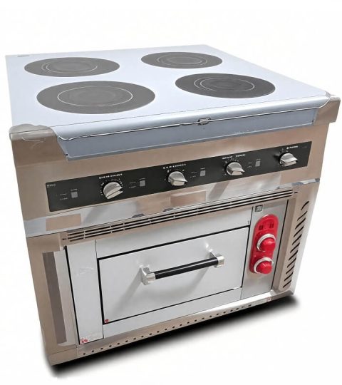 Freestanding 4 Burners Commercial Induction Cooktop With Oven LT-B300IV+JL
