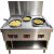 Lestov commercial induction wok cooker double burners with hob