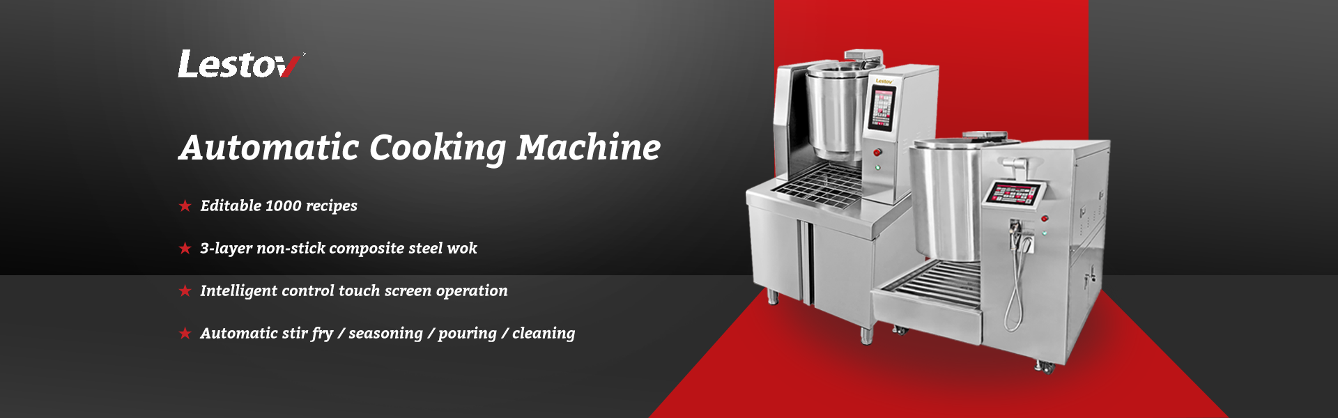 Lestov automatic cooking machine manufacturer